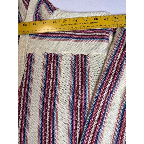 Ethereal Baja Size Small Hoodie Striped  Boho Surf Skater Grunge Festival Indie - Picture 7 of 9